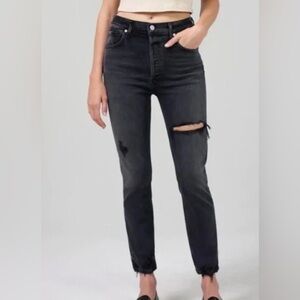 Citizens of Humanity- Jolene Premium Vintage Jeans - Hush Hush Black. Sz 23